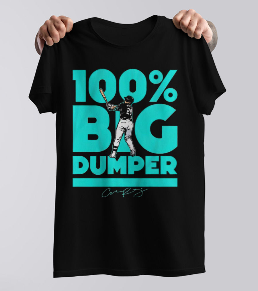 100% Big Dumper Player 29 Baseball Signature T-Shirt