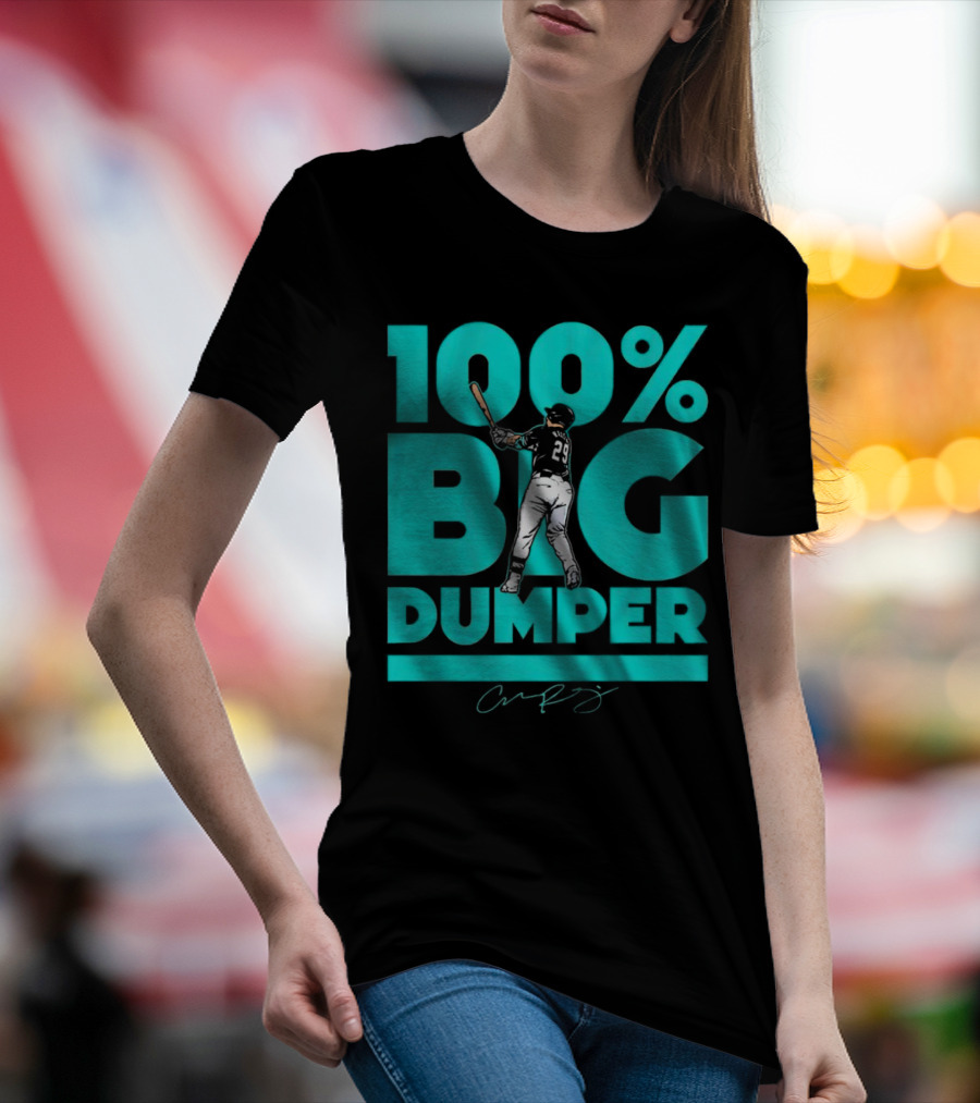 100% Big Dumper Player 29 Baseball Signature T-Shirt