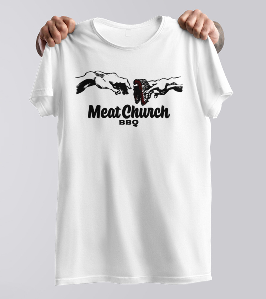 Meat Church BBQ Creation Hands Rib Iconic T-Shirt