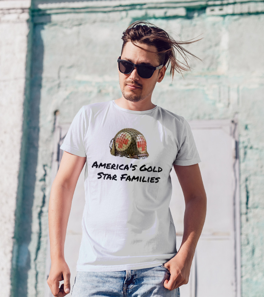 America's Gold Star Families Military Helmet Memorial T-Shirt