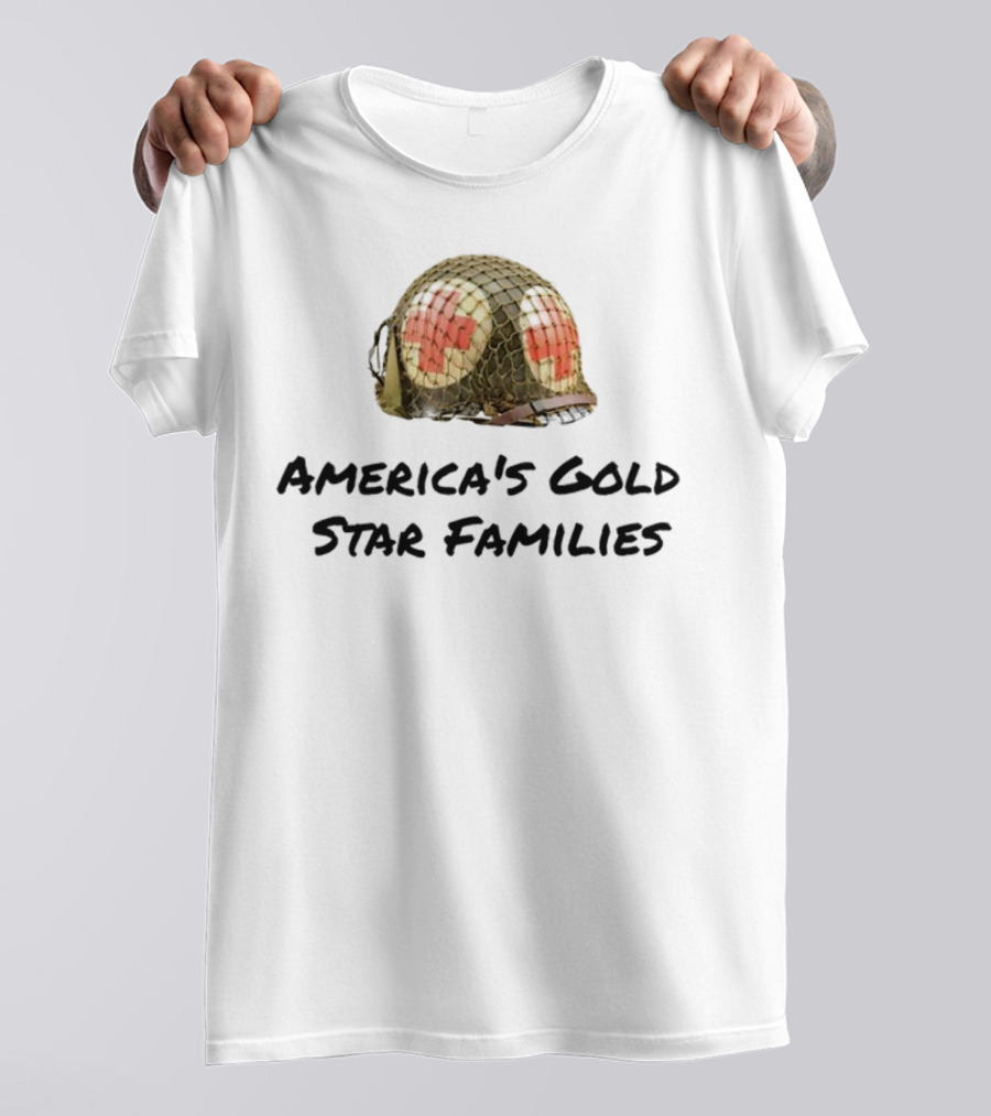 America's Gold Star Families Military Helmet Memorial T-Shirt