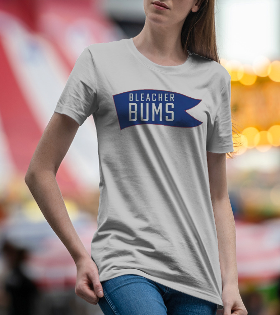 Bleacher Bums Blue Flag Banner T-Shirt