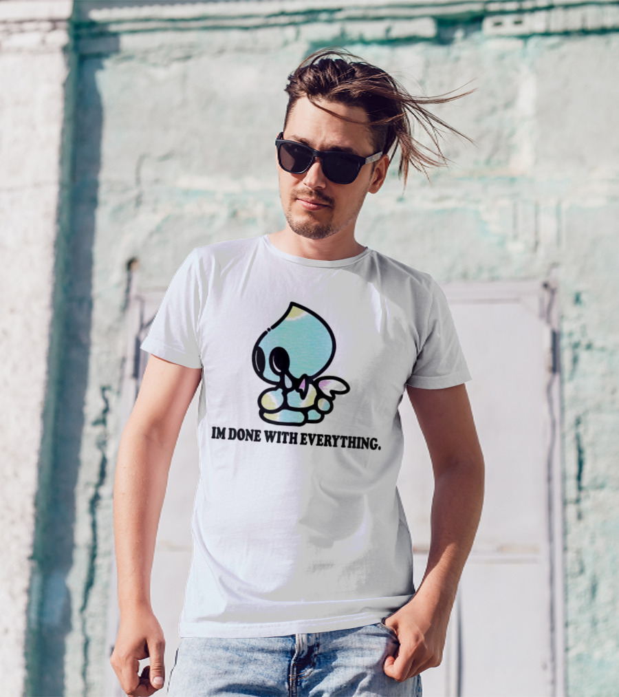 Chaos I'm Done With Everything Pastel Skull Character T-Shirt