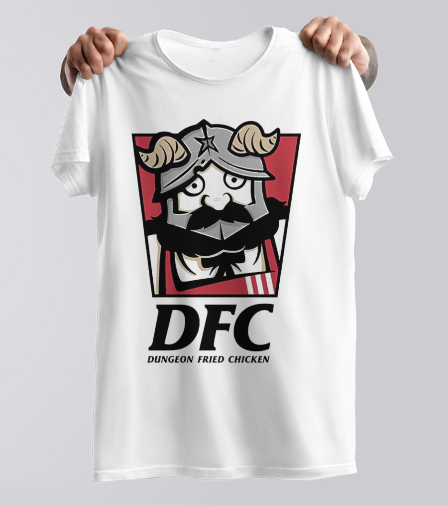 DFC Dungeon Fried Chicken Knight Helmet T-Shirt