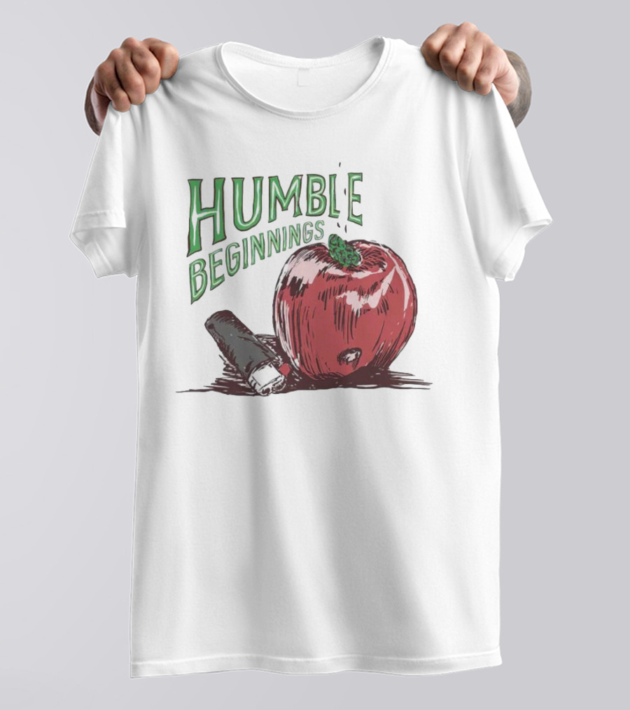 Humble Beginnings Apple With Pencil T-Shirt