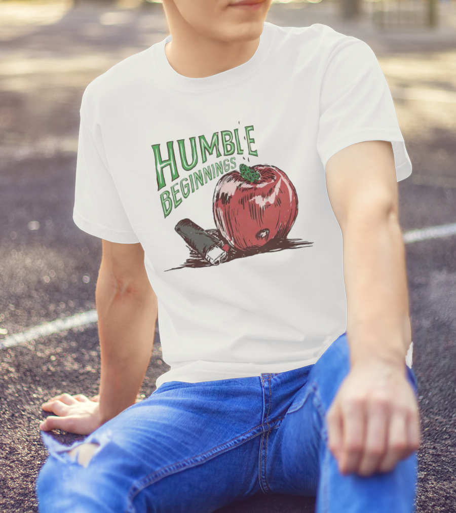 Humble Beginnings Apple With Pencil T-Shirt