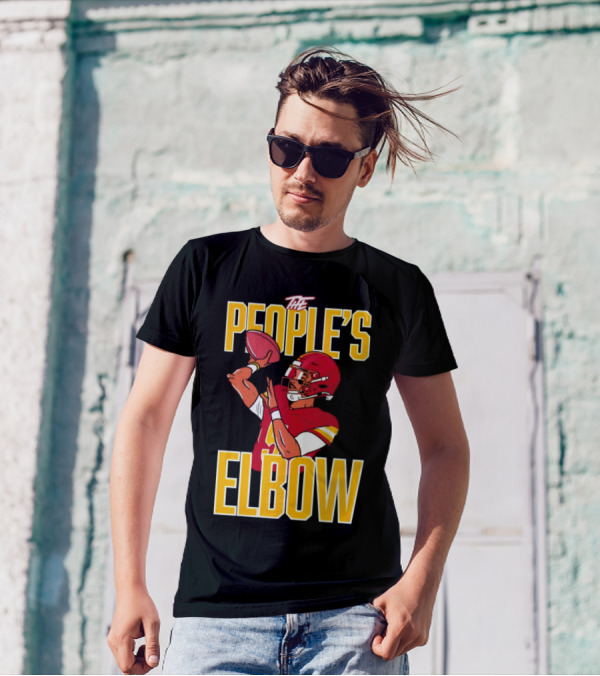 The People’s Elbow Washington Commanders Football Player Quarterback T-Shirt