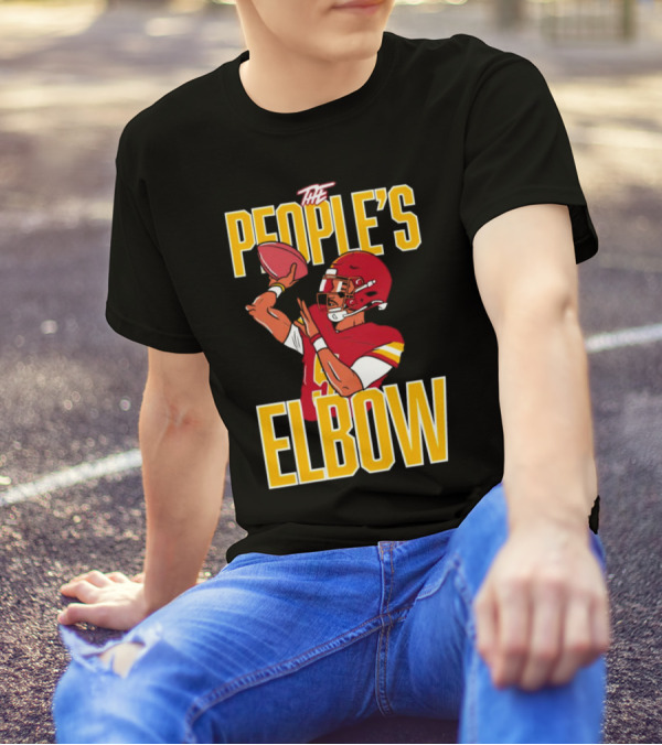 The People’s Elbow Washington Commanders Football Player Quarterback T-Shirt