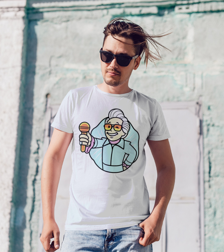 Vault Boy Elvis Microphone T-Shirt