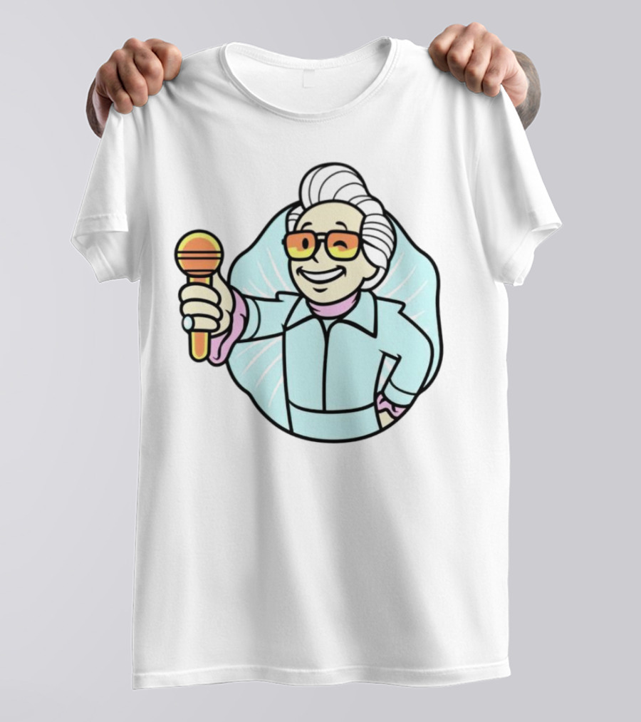Vault Boy Elvis Microphone T-Shirt