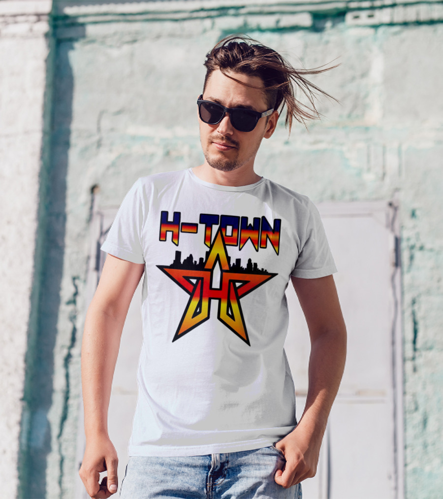 H-Town Skyline Star Houston Astros Baseball T-Shirt