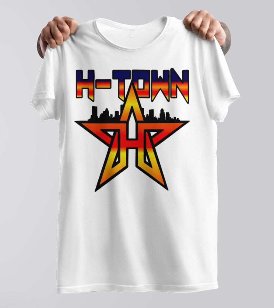 H-Town Skyline Star Houston Astros Baseball T-Shirt