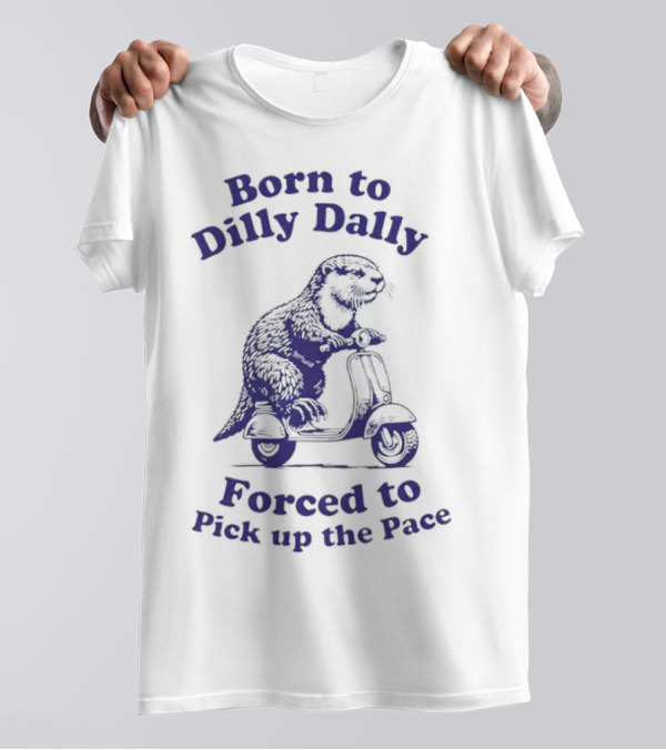 Born To Dilly Dally Capybara On Scooter Forced To Pick Up The Pace T-Shirt