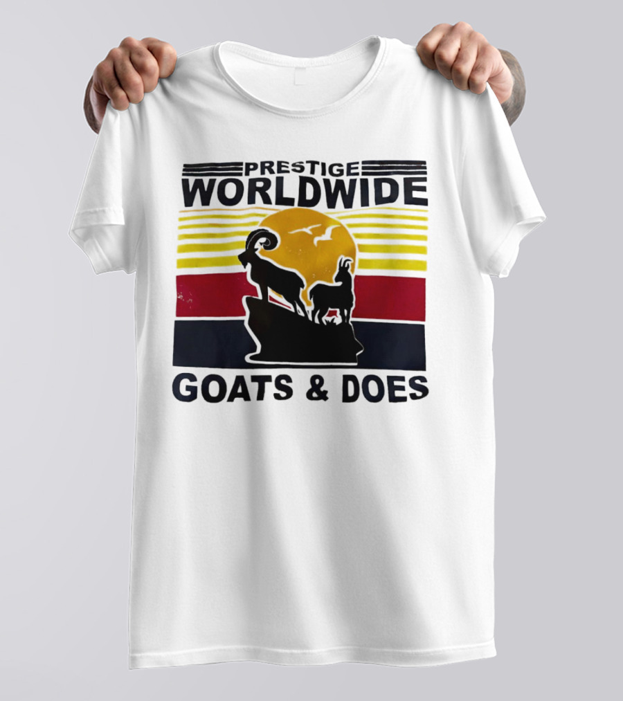 Prestige Worldwide Goats And Does Vintage Sunset T-Shirt