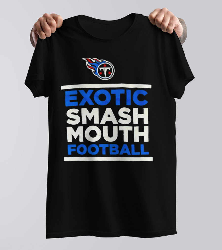 Tennessee Titans Exotic Smash Mouth Football T-Shirt