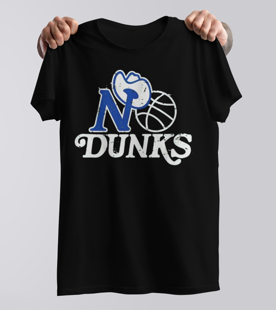 Dallas Mavericks No Dunks Cowboy Basketball T-Shirt