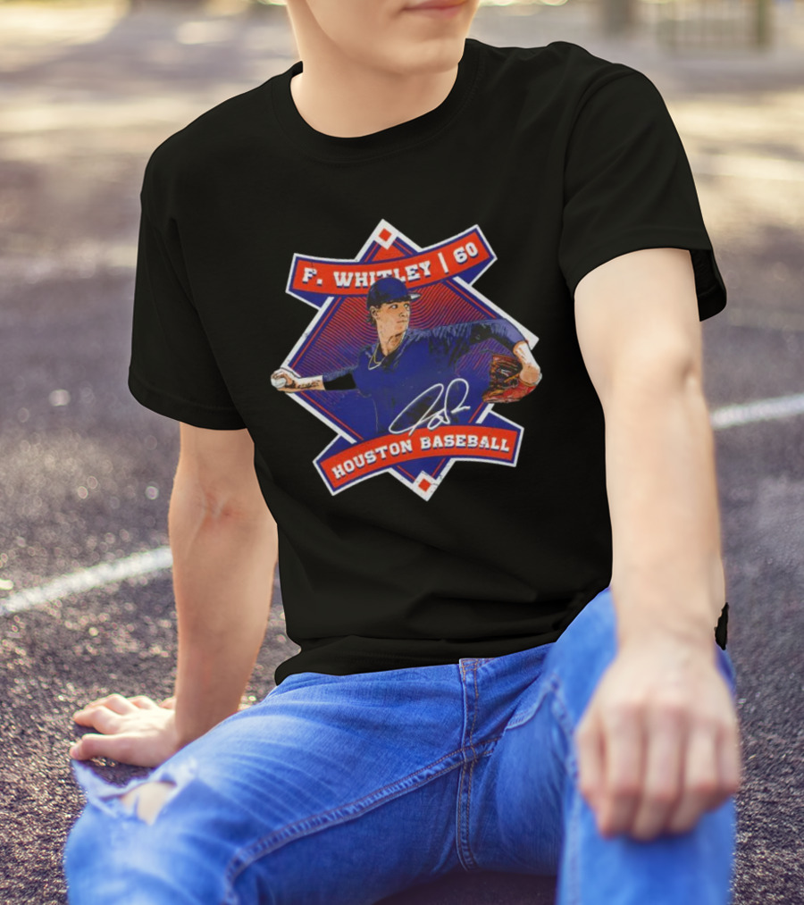 F. Whitley 60 Houston Baseball T-Shirt