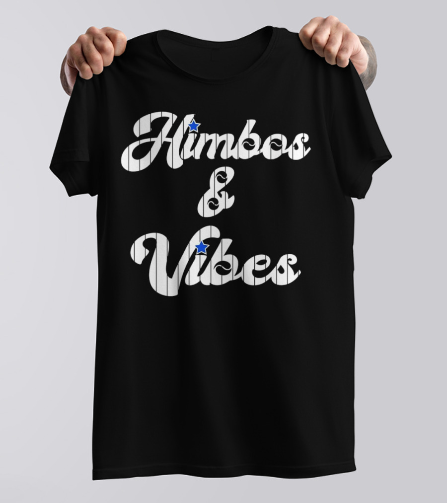 Himbos And Vibes Baseball Philadelphia Pinstripe Style With Stars T-Shirt