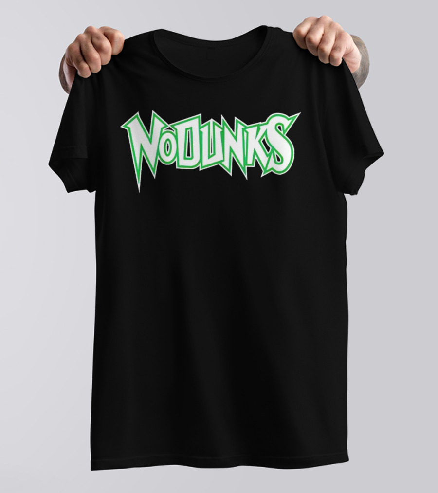 Minnesota Timberwolves No Dunks Bold Green Text T-Shirt