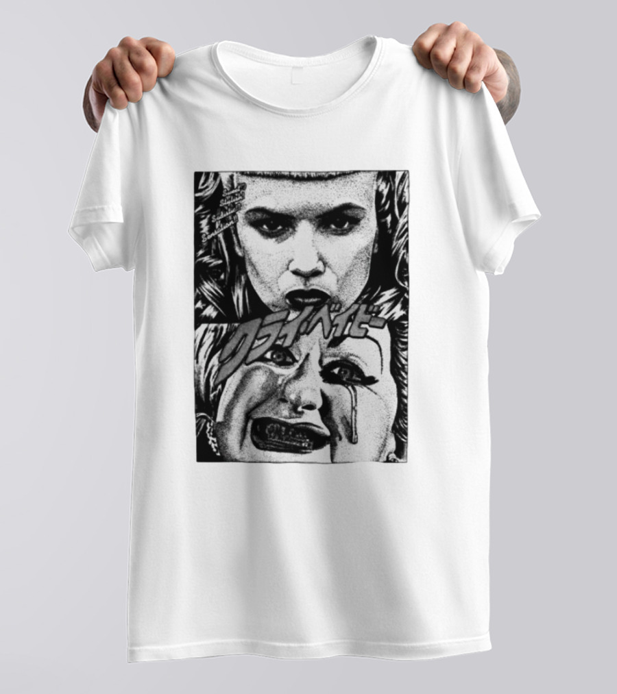 Mobshity Cry Baby John Waters Japanese Comic Style Faces T-Shirt