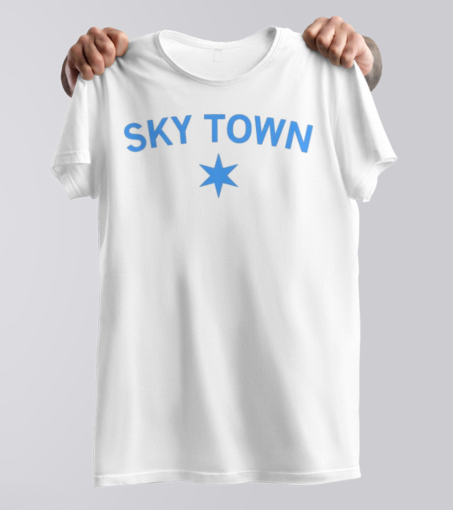 SKY TOWN Blue Star T-Shirt