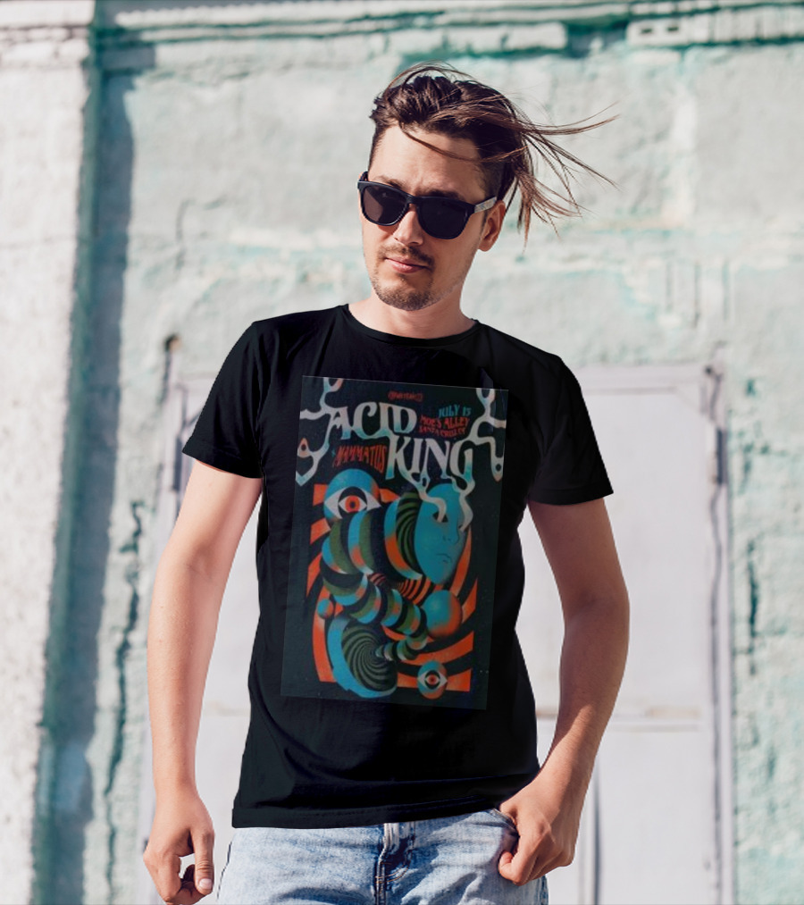 Acid King July 15 Moe's Alley Santa Cruz Mammatus T-Shirt