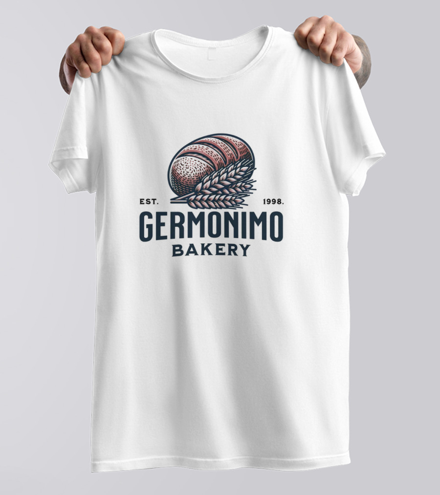 GERMONIMO BAKERY EST. 1998 VINTAGE STYLE BREAD AND WHEAT T-Shirt