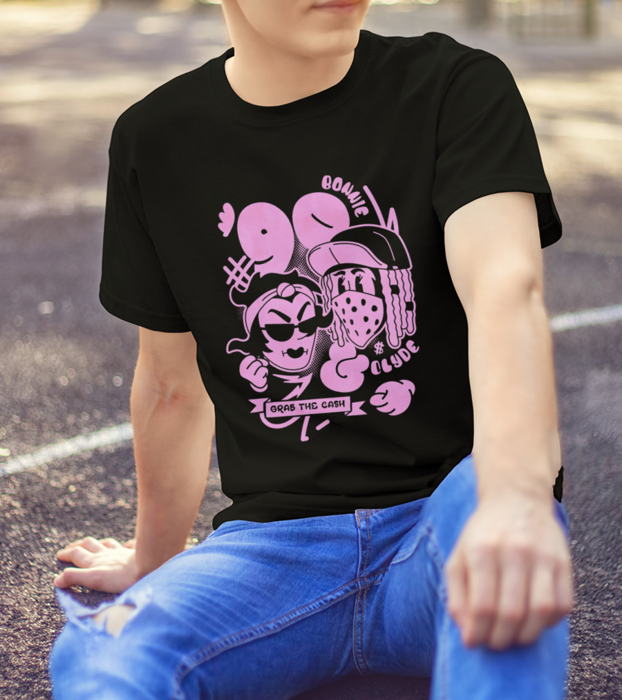 90 Bonnie And Clyde Grab The Cash T-Shirt