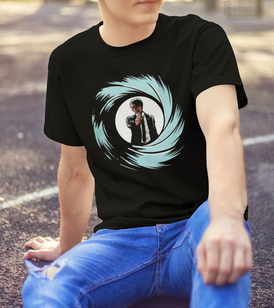 Jules Winnfield Agent BMF Bond Style Spiral T-Shirt
