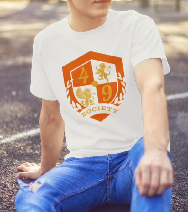 49 Society Crest With Heraldic Lion And Griffin Emblem T-Shirt