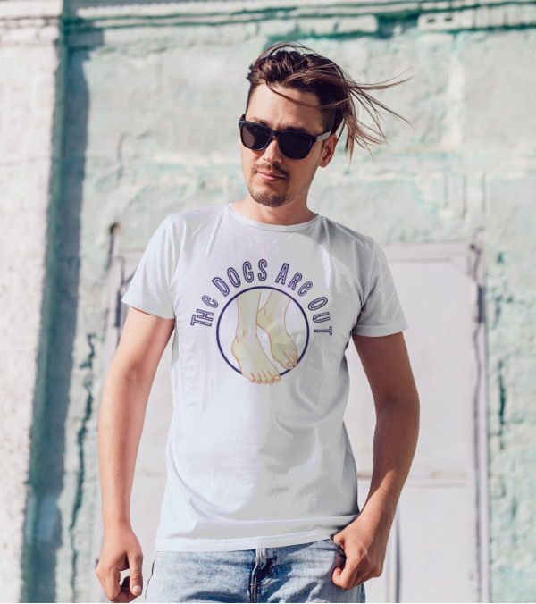 James B Jones The Dogs Are Out Feet T-Shirt