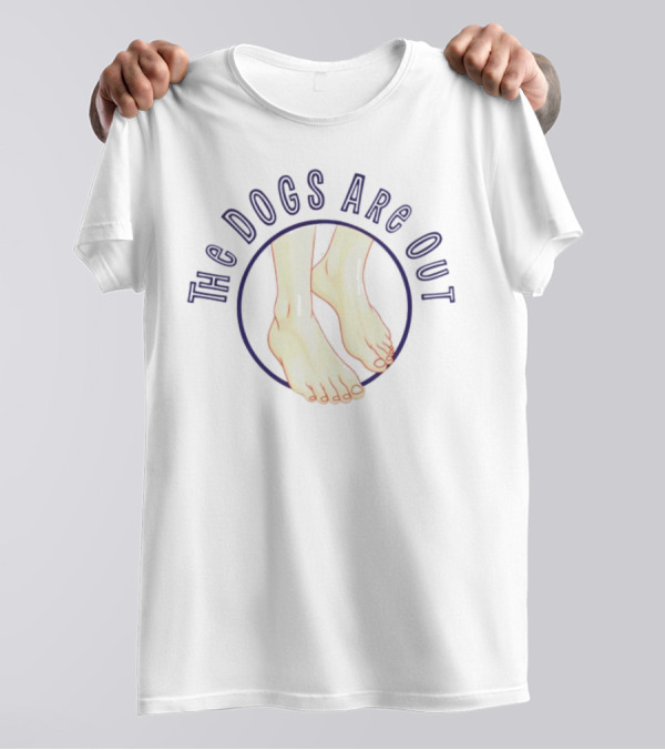 James B Jones The Dogs Are Out Feet T-Shirt