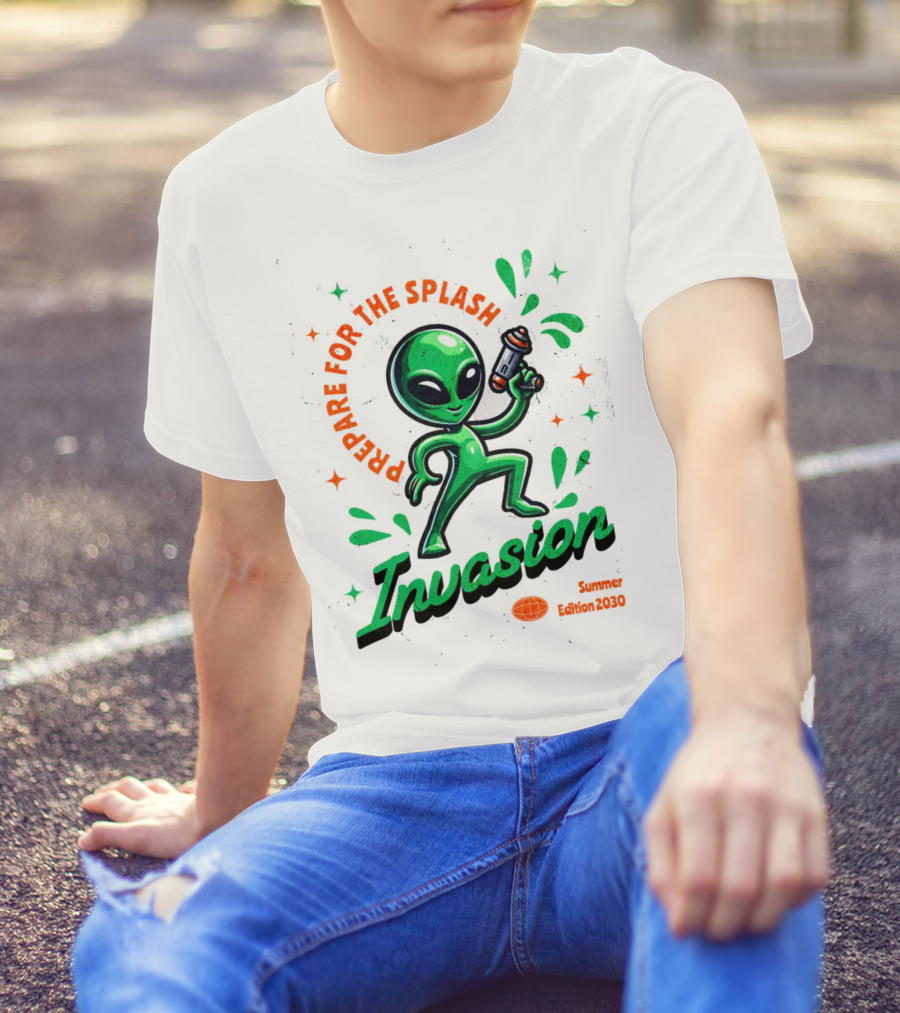 Prepare For The Splash Alien Invasion Summer Edition 2030 T-Shirt