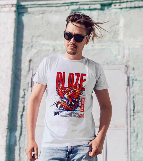BLAZE Phoenix ESTD 2050 MYTHICAL GAME T-Shirt