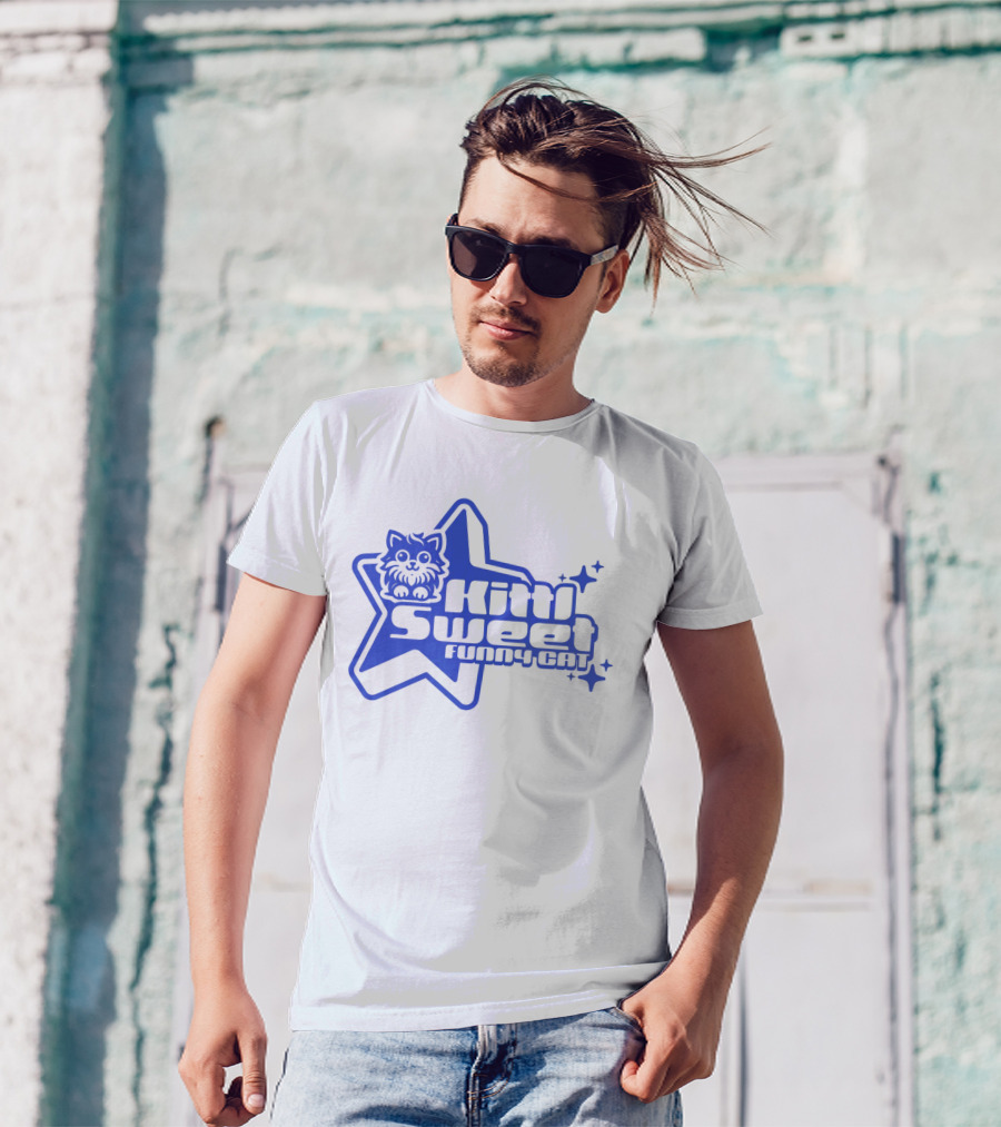 Kitti Sweet Funny Y2K Cat Star T-Shirt