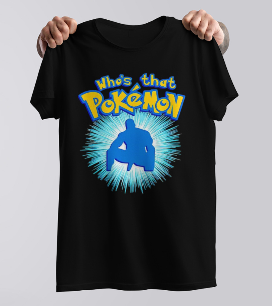 Who's That Pokémon Barry Wood Silhouette Burst T-Shirt