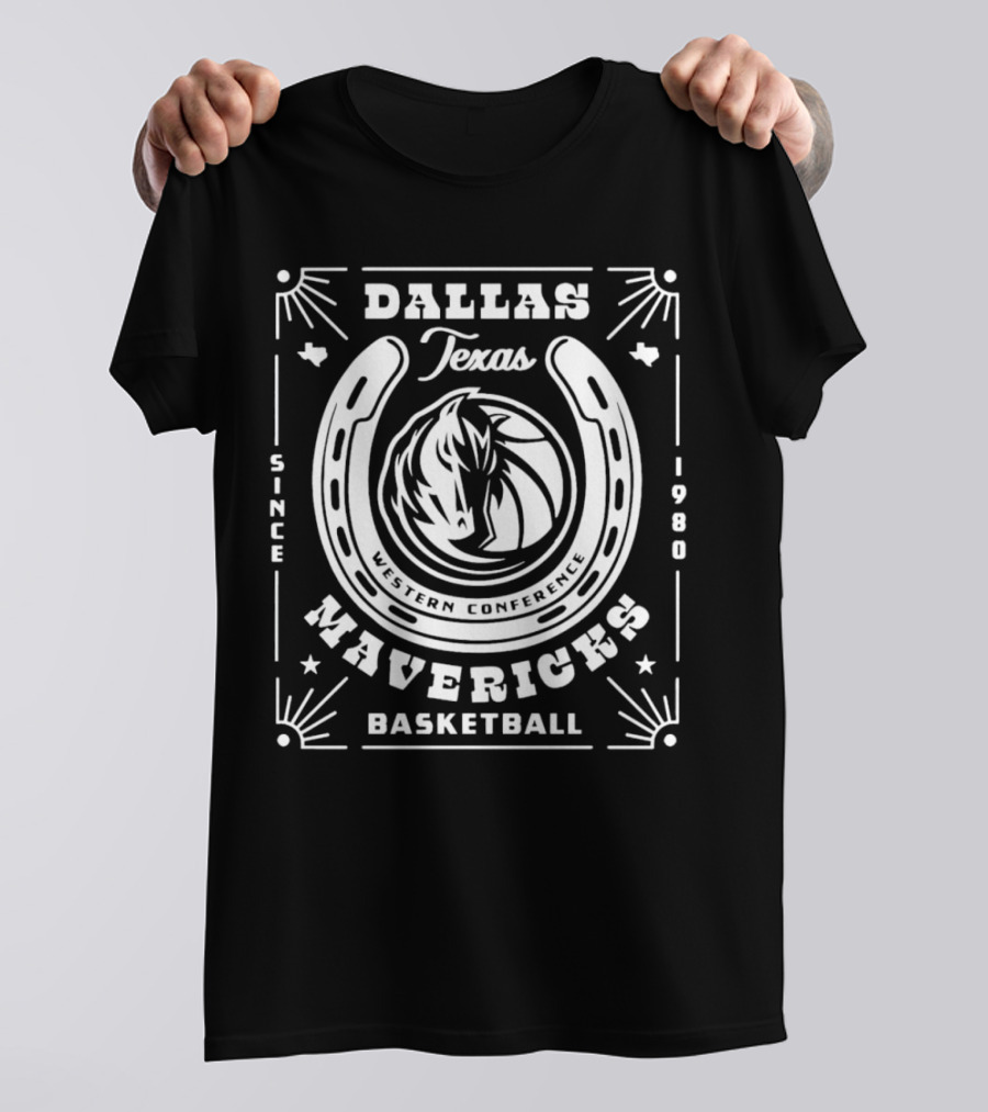Dallas Texas Mavericks Western Conference Basketball Since 1980 T-Shirt