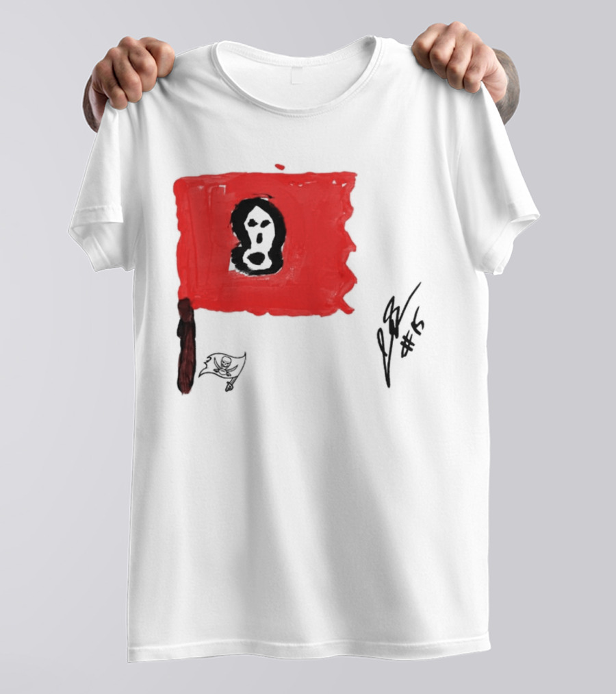 Rookies Paint Tampa Bay Buccaneers Flag Artwork #15 T-Shirt