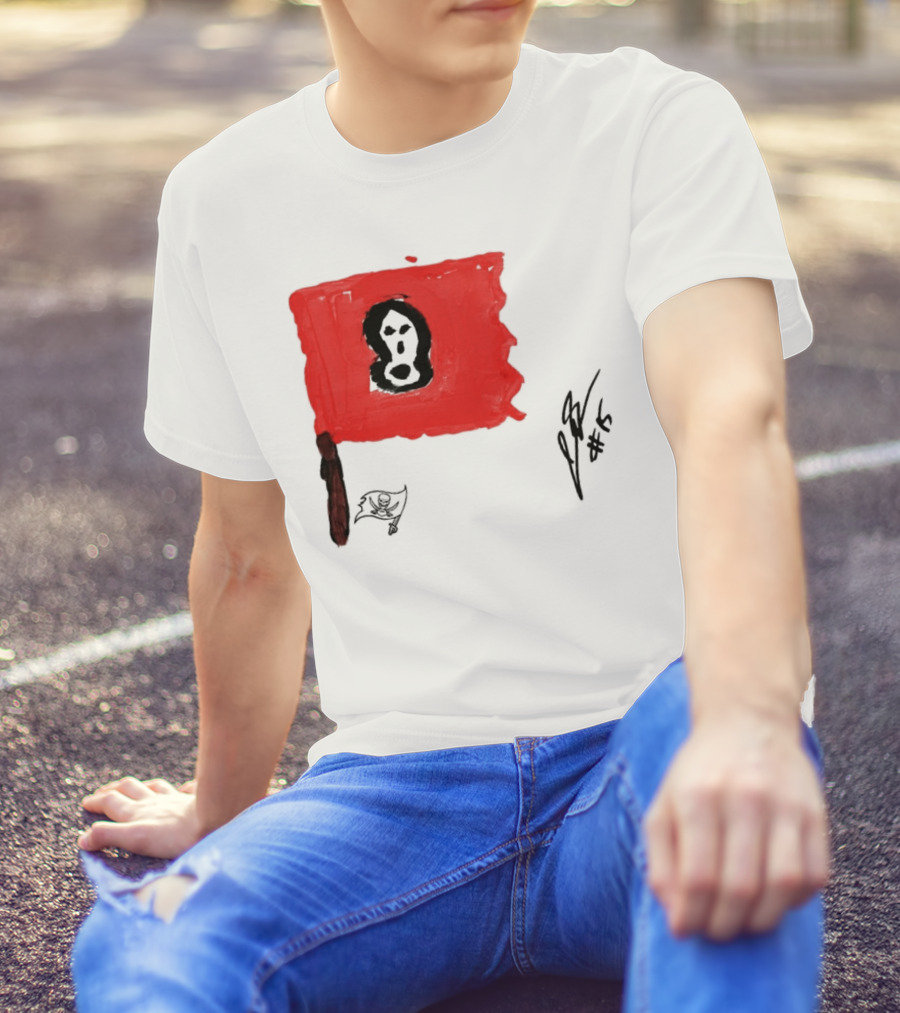 Rookies Paint Tampa Bay Buccaneers Flag Artwork #15 T-Shirt