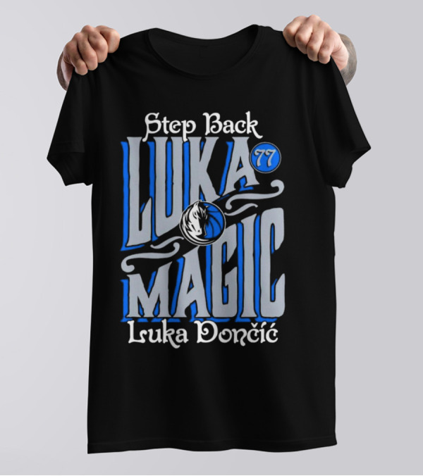 Step Back Luka Magic 77 Luka Dončić Dallas Mavericks T-Shirt