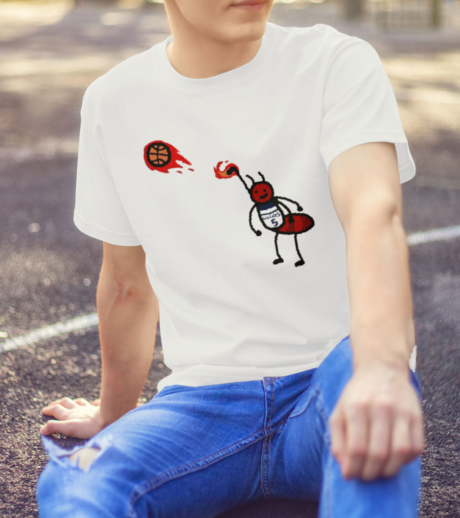Anthony Edwards Minnesota Timberwolves Fire Ant Basketball T-Shirt