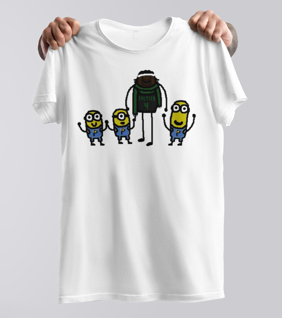 Boston Celtics Jrue Holiday Gru Holiday Minions T-Shirt