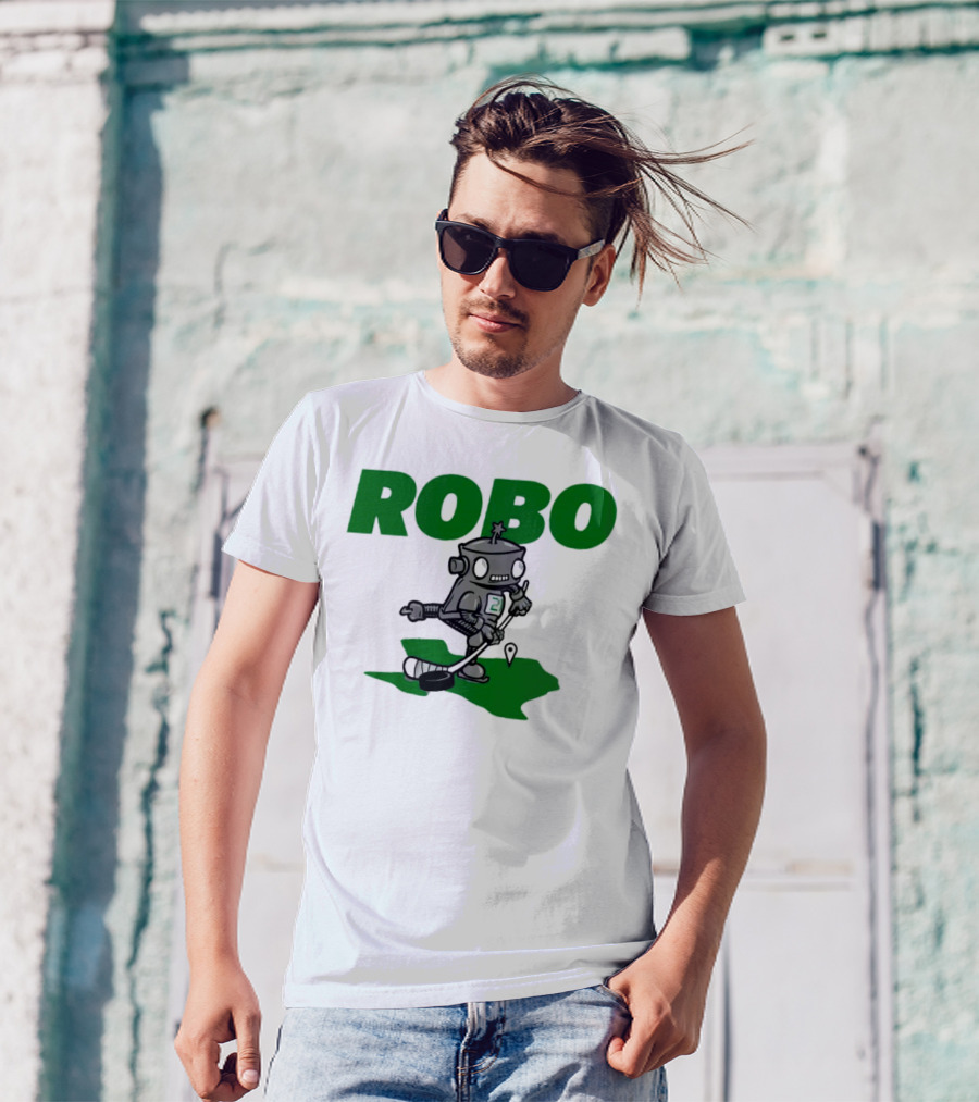 Robo Robot Playing Hockey T-Shirt