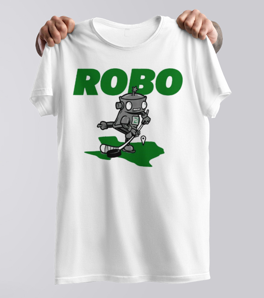 Robo Robot Playing Hockey T-Shirt