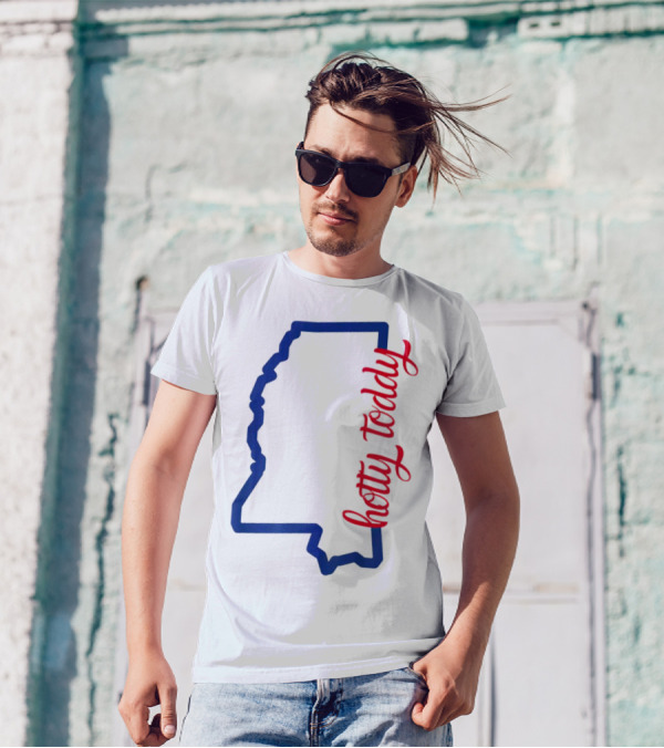 Mississippi Map Hotty Toddy T-Shirt