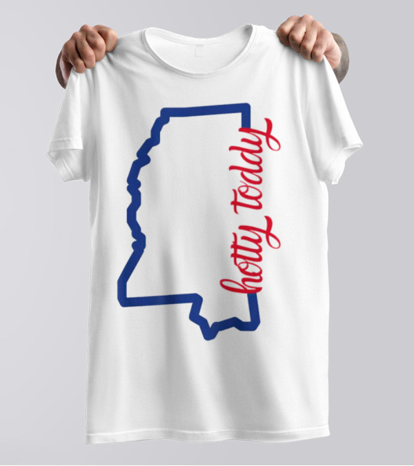 Mississippi Map Hotty Toddy T-Shirt