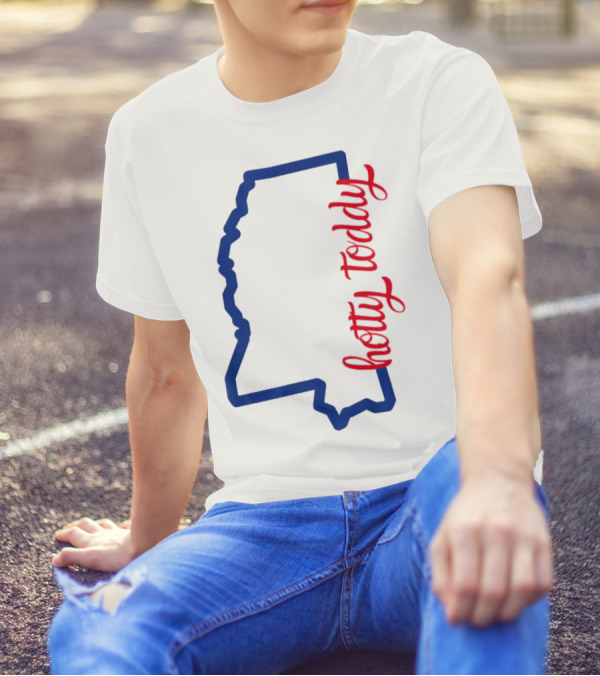 Mississippi Map Hotty Toddy T-Shirt