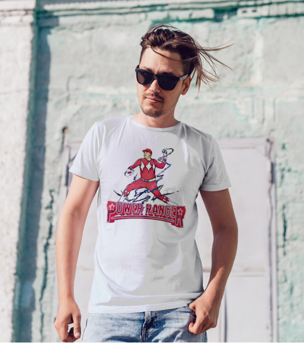 Power Ranger Ranger Suarez Baseball Pitcher Mashup T-Shirt