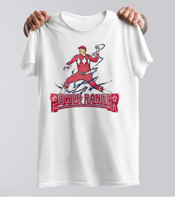 Power Ranger Ranger Suarez Baseball Pitcher Mashup T-Shirt