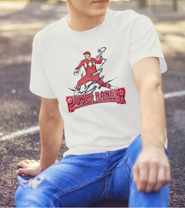 Power Ranger Ranger Suarez Baseball Pitcher Mashup T-Shirt